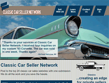 Tablet Screenshot of classiccarsellernetwork.com